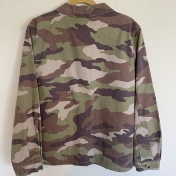 NWT Forever 21 Oversized Cotton Camouflage Shirt Jacket, Size Med and Large - Picture 3 of 6
